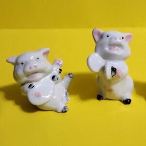 Vintage set of 3 piglet figurines, collectible pigs Excellent Condition